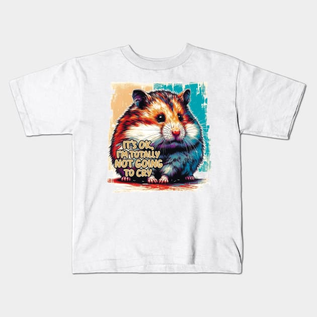 Sad Hamster Kids T-Shirt by aswIDN